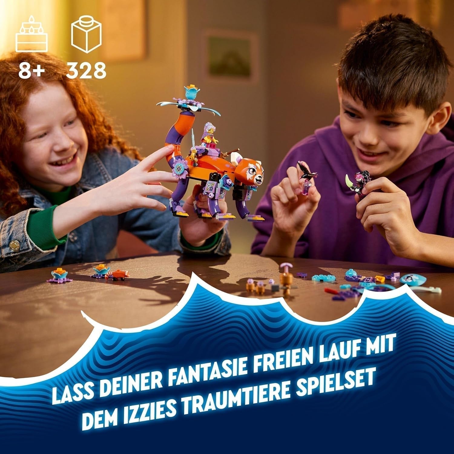 LEGO Dreamzzz 3-i-1 Izzies Drömdjur, Magiskt ägg med Izzy och Dizzy Minifigurer och Djurfigurer, Fantasy Playset, Present för flickor och pojkar 8 år gamla 71481 Byggset Besuche den LEGO-Store