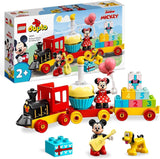 LEGO 10941 DUPLO Disney Musse och Minnie födelsedagståg, leksakståg med tårta och ballonger, present till barn 2 år och uppåt Byggset Besuche den LEGO-Store Singur