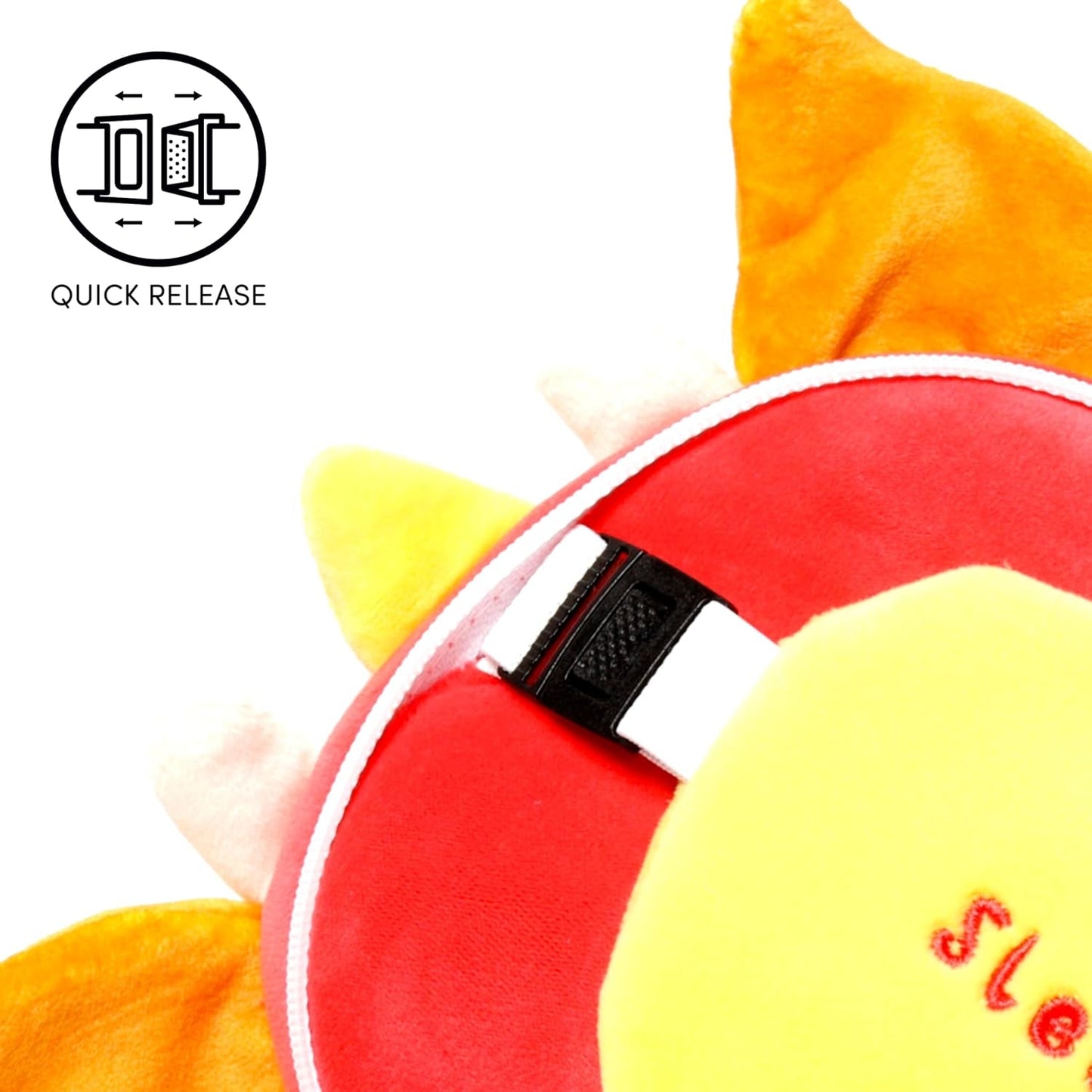 Puckator Relaxeazzz Adoramagics Round Plysch resekudde och drakögonmask - Plysch flygplanssömnmask - Barn och vuxna Flygkudde - Söt sömnmask Resekuddar Naty Shop
