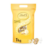 Lindt Choklad | LINDOR Cheesecake Bag | 1 kg | 80 White Milk Chocolate Balls with Melt-in-the-Mouth Cheesecake Filling | Gåva av choklad att dela