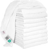 MAKIAN Muslin Squares, paket med 10, 80x80 cm, Oeko-TEX® Standard 100 Certified, 10 Premium Burp-dukar - Dubbelvävda tygrutor / Muslin Squares, Kokbeständig - Vit