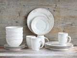 CreaTable, 23601, Romantic Vintage Series, 16-delat servisset för 4, kombinerad porslinsservice, diskmaskin och mikrovågssäker, kvalitetstillverkning