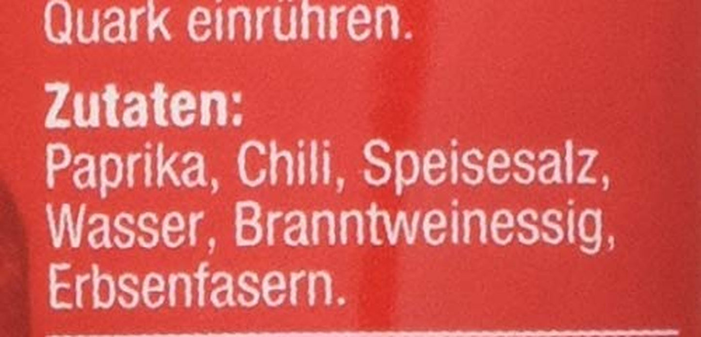 Fuchs Gewürze – Chili Gewürzpaste, vollmundig piquantes Aroma, Paste zum Würzen von scharfen Soßen, Fleisch-Gerichten eller Suppen jeglicher Länder-Küchen, 65 g