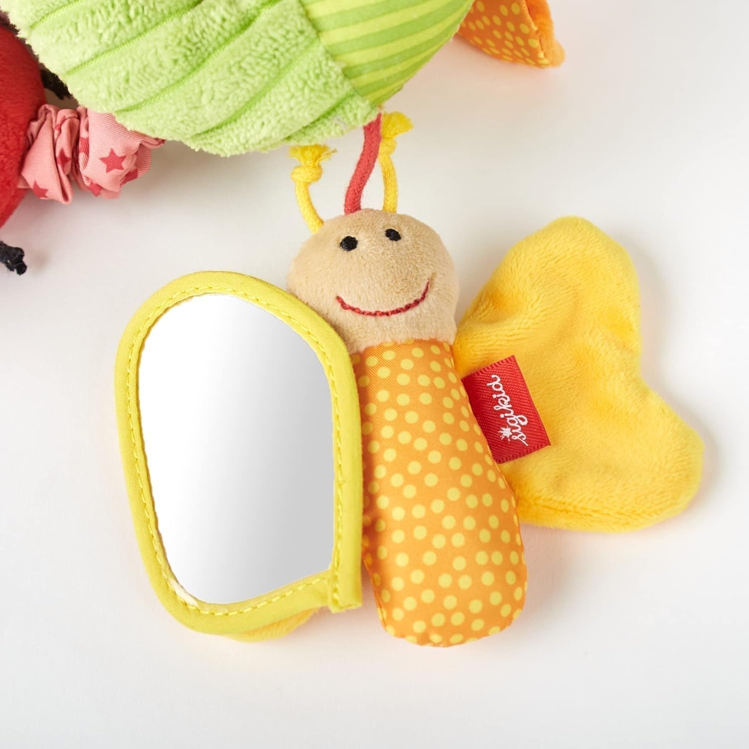 SIGIKID 42249 Aktiv spiralfjäril Baby Activity On Tour flickleksak för barn rekommenderas från födseln flerfärgade Leksaker Bebe Naty Shop