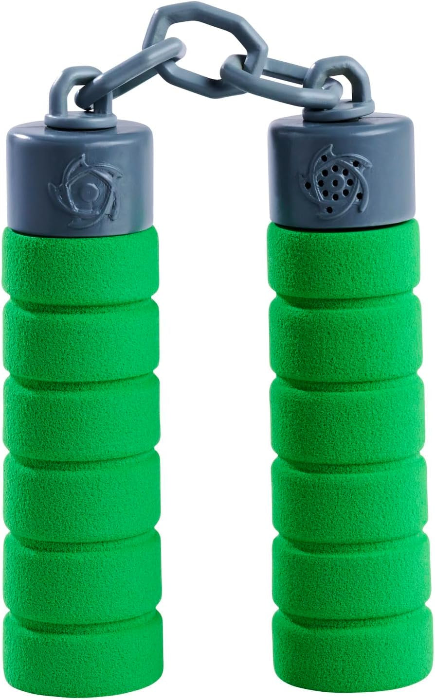Nästa Ninja Nunchaku, ljud, handtag inlindat i mjukt material, 13cm, rollspel, från 3 år, grön Actionfigurer Naty Shop Standardtitel