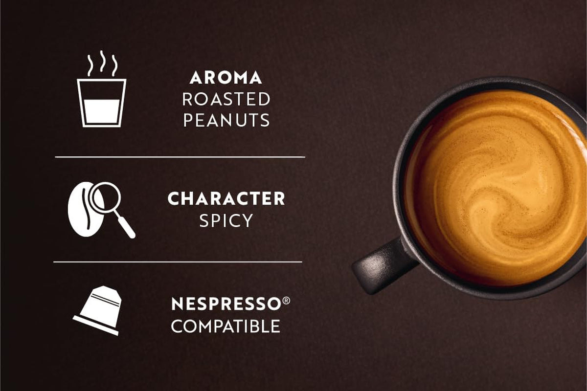 Café Royal Espresso Decaffeinato – Nespresso®-kompatibla kaffekapslar, 100 % Arabica, Intensität 6/12, Rainforest Alliance, koffeinfri, 36 kapslar