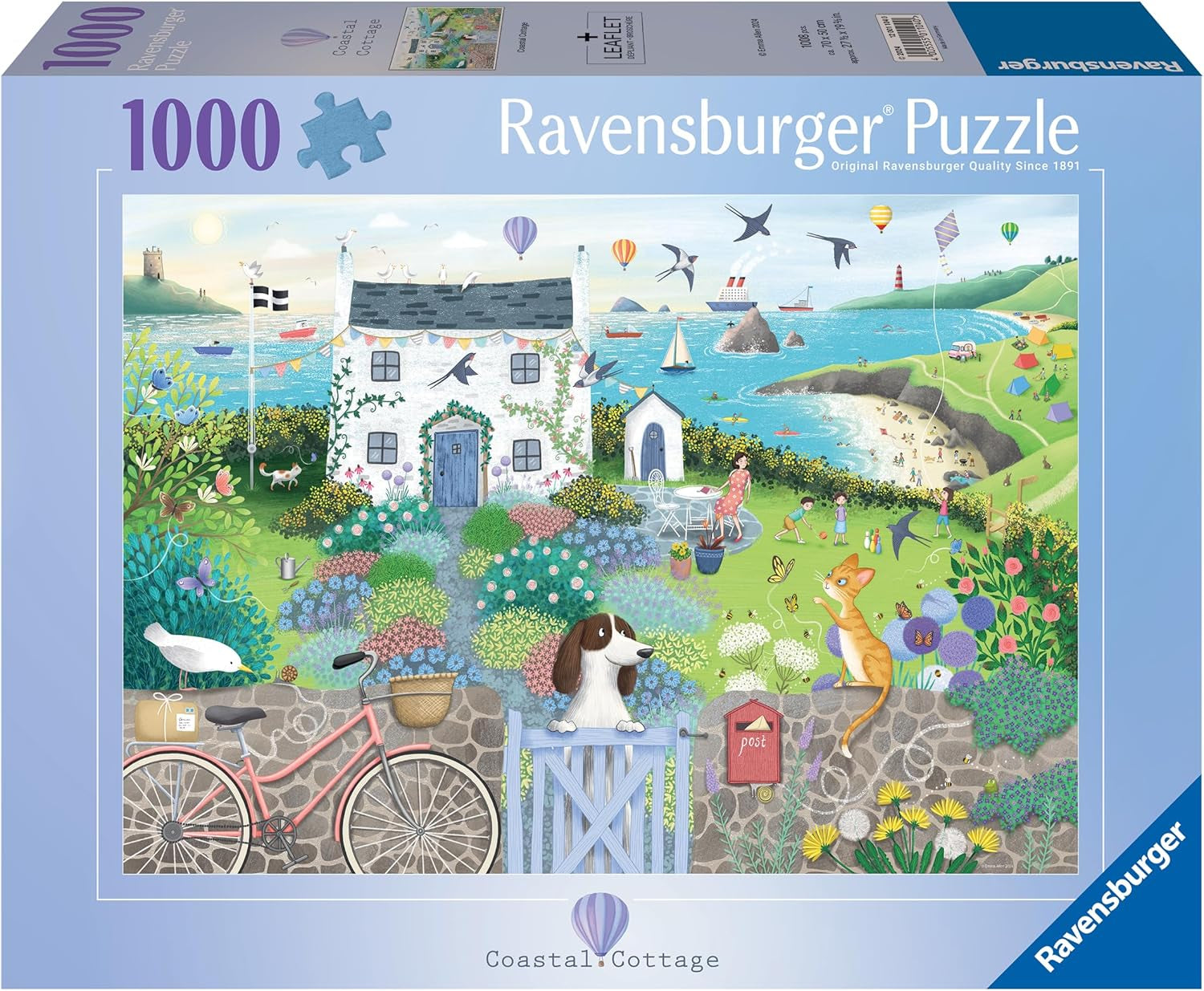 Ravensburger Puzzle 12001104 - Coastal Cottage- pussel 1000 bitar för vuxna och barn över 14 år Puzzle Naty Shop