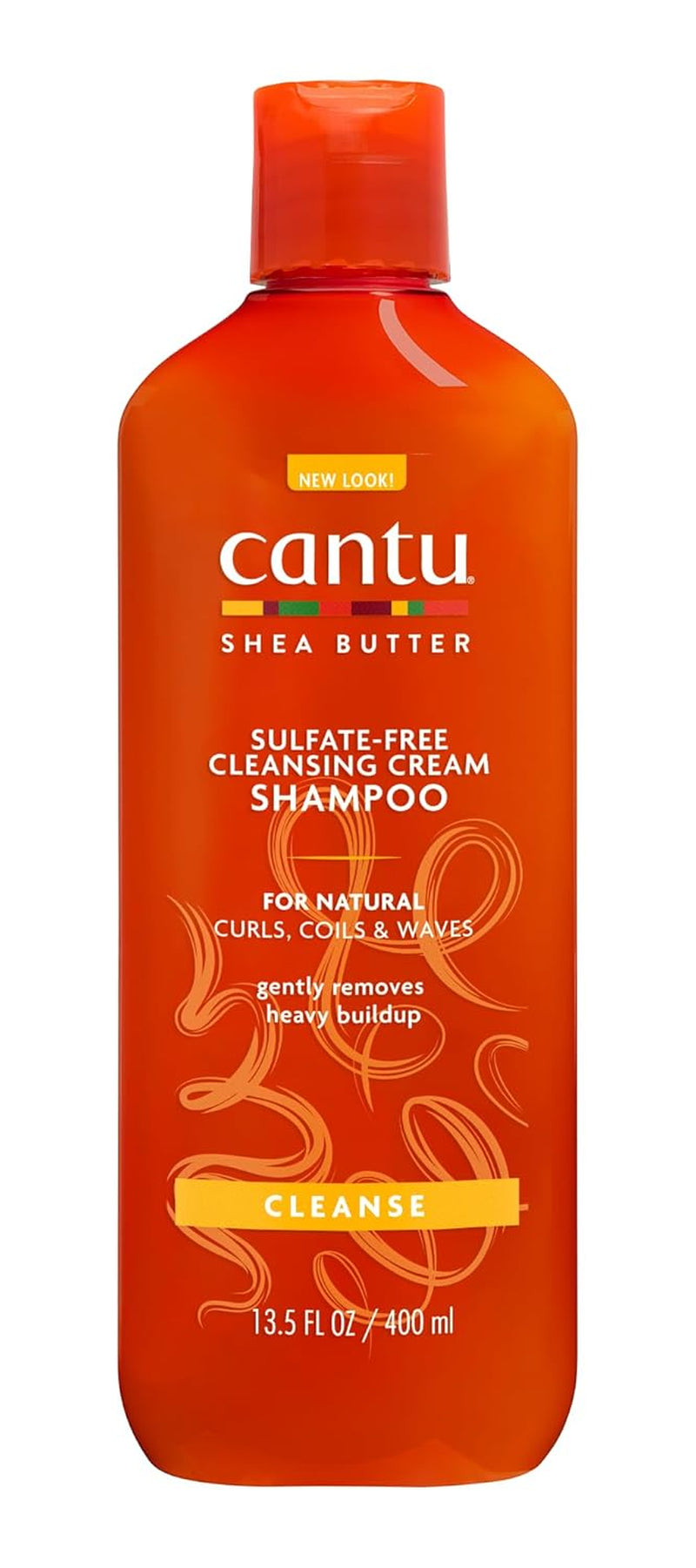 Cantu Cleansing Cream Shampoo – Shampoo Für Lockiges Und Krauses Haar – Reichhaltige Formel Aus Shea Butter – Sanfte Und Tiefenwirksame Reinigung Für Haar Und Kopfhaut – Sulfatfrei – 400 Ml Dusch och Bad Cantu Standardtitel