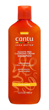 Cantu Cleansing Cream Shampoo – Shampoo Für Lockiges Und Krauses Haar – Reichhaltige Formel Aus Shea Butter – Sanfte Und Tiefenwirksame Reinigung Für Haar Und Kopfhaut – Sulfatfrei – 400 Ml Dusch och Bad Cantu Standardtitel