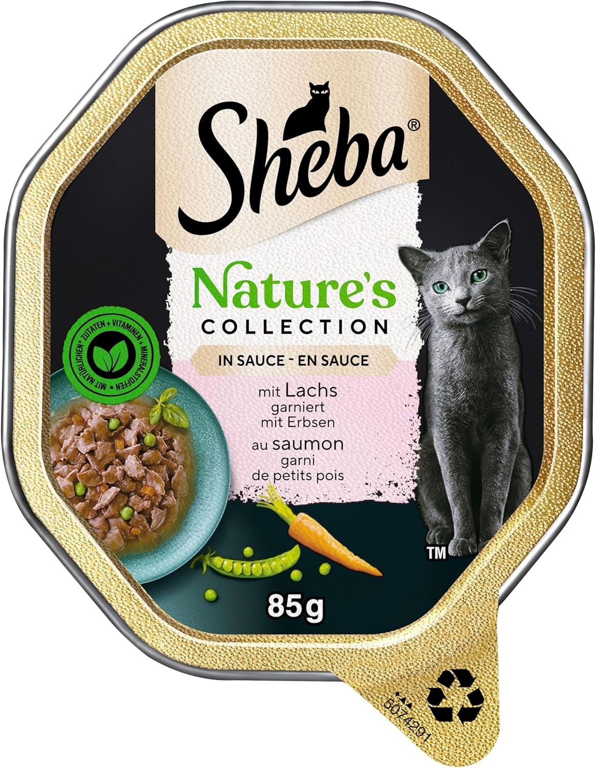 SHEBA Wet Cat Food, Nature's Collection i laxsås, 2 x 11 x 85g