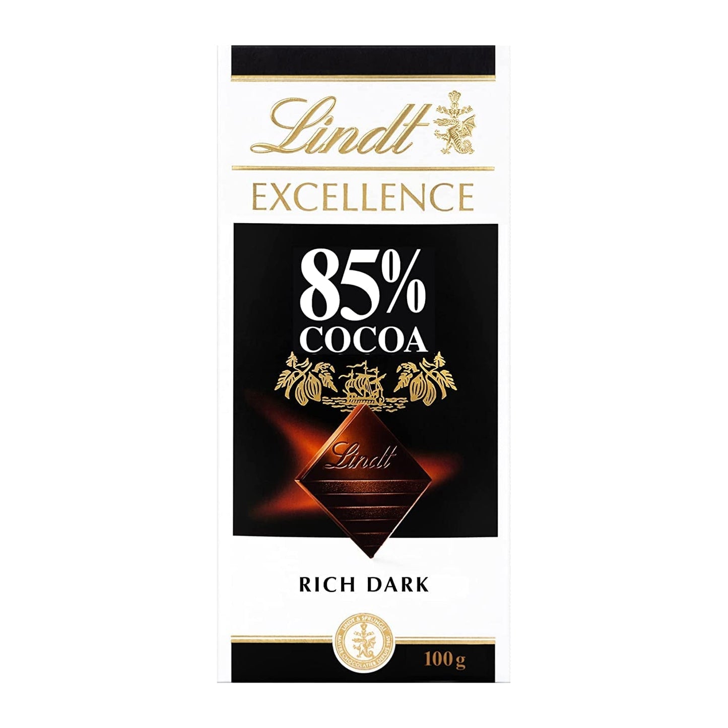 Lindt Choklad | Bar EXCELLENS 85 % kakao | 100g | Extra mörk choklad | Vegansk chokladkaka