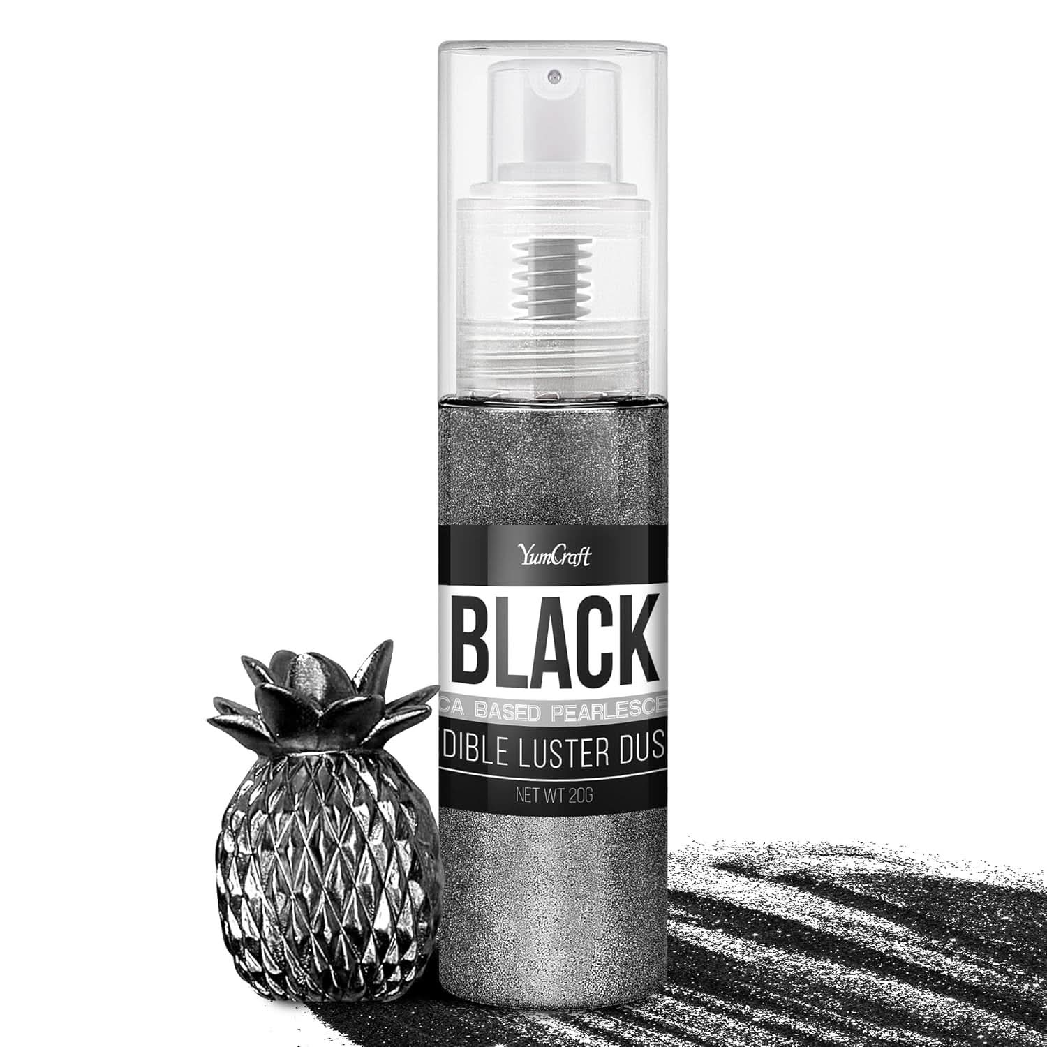 Ätbar glitterspray, 20 gram Naty Shop Black