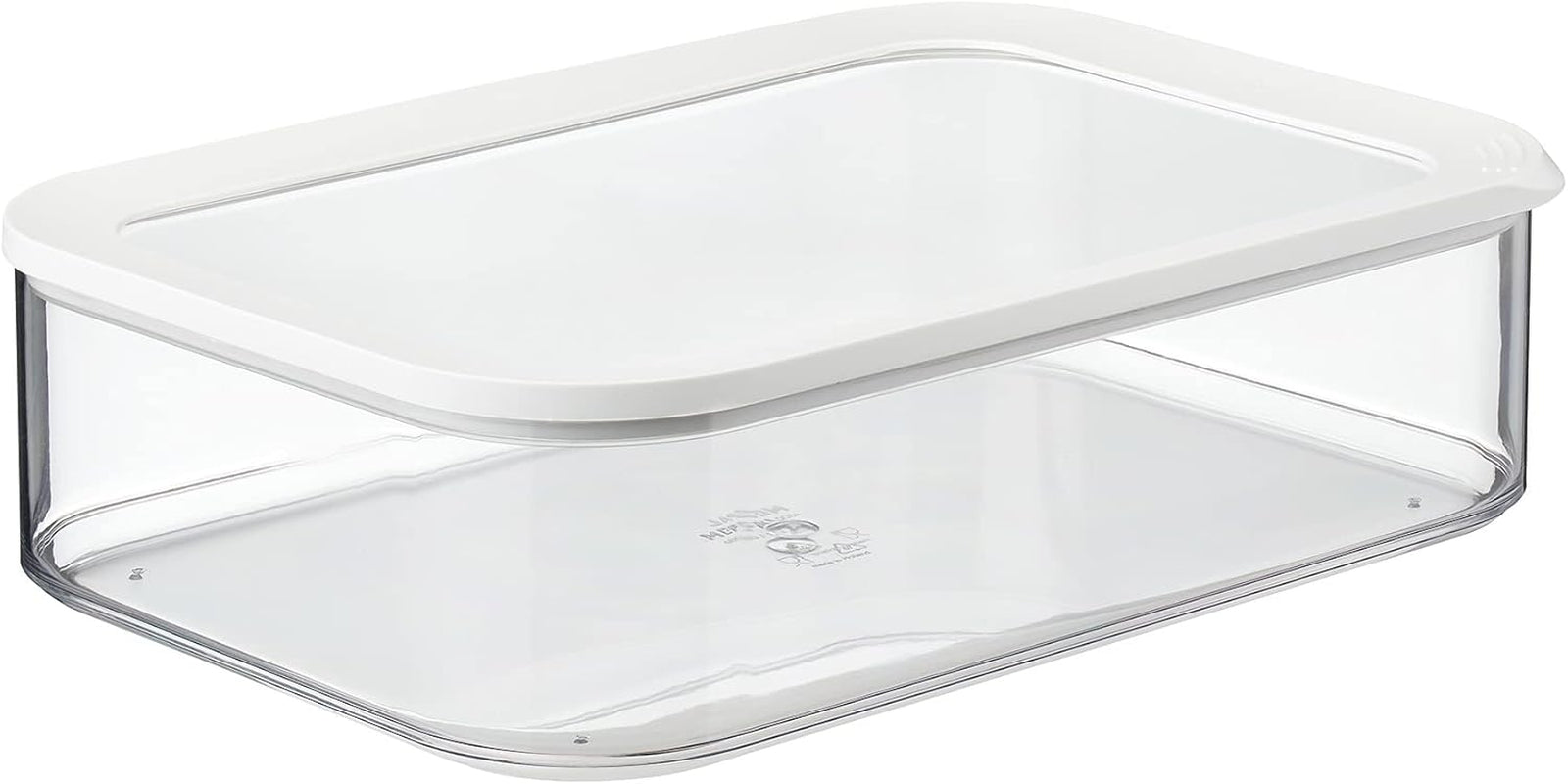 Mepal - Modula XXL Kylskåp Förvaringslåda - Matbehållare med lock - Köksarrangör och plastförvaringslåda - Stapelbar och förslutningsbar Kylskåp - 4800ml - Vita matförvaringslådor Naty Shop