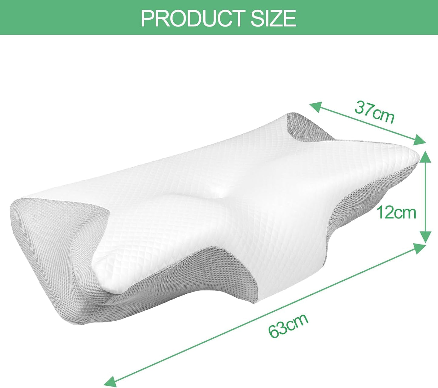Ortopedisk kudde, nackvärkskudde, memory foam kudde, ortopedisk nackkudde, ortopedisk sovkudde, ortopedisk nackstödskudde, antisnarkande kudde delar Cervikala ortopediska kuddar Naty Shop