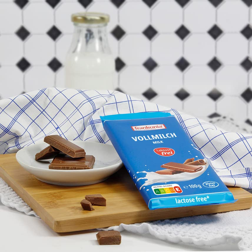 frankonia CHOKLAD Helmjölkchoklad utan laktos och gluten, 100 g