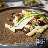 Moritz & Moritz SOLID 36-tlg Steinzeug Geschirr Set 12 Personen - Geschirrset 12 Personen från je 12 Dinner Teller, Kleine Teller, Tiefe Teller