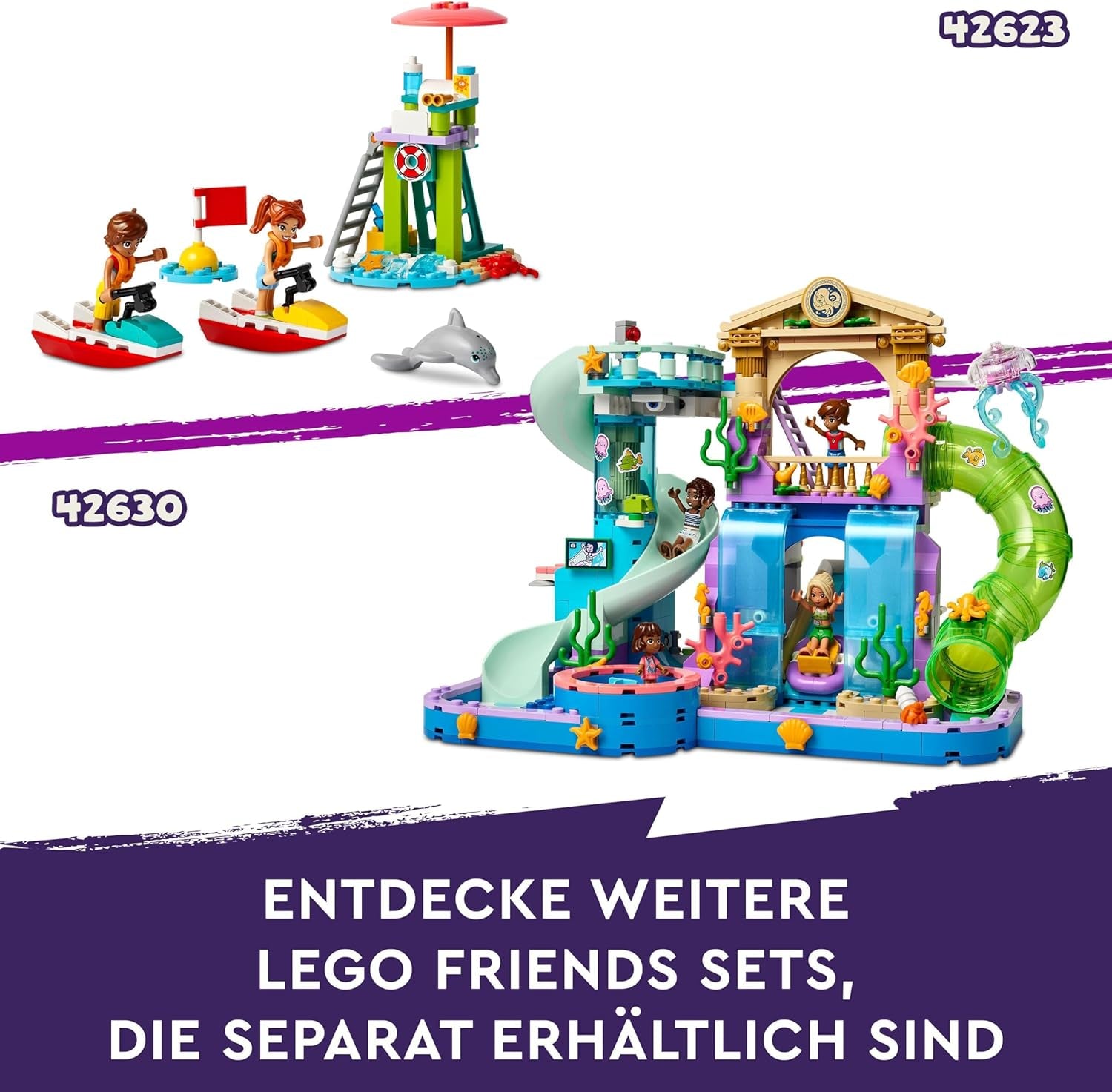 LEGO Friends Smoothieställ på stranden Rollspel Lekset Presentidé för flickor och pojkar 6 år med lekfigurer Sköldpadda och tillbehör Social utveckling Leksak 42625 Byggset Besuche den LEGO-Store