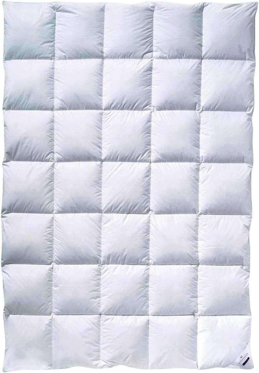 Billerbeck Martina® duntäcke - Täcke 135 X 200 Cm - Täcke för alla årstider - Lämplig för allergiker - 90% gåsdun, 10% gåsfjädrar - Vita Naty Shop Täcken och täcken Medium (M) 155 X 220 Cm