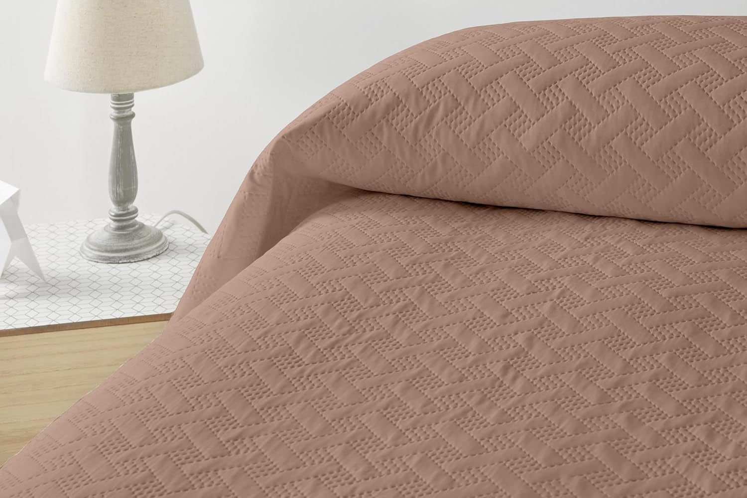LISO - Överkast för 105 Cm - Bouti Säng Överkast - Vår och sommar - 200X260 Cm - Rosa sängar och filtar Besuche den Degrees hem-Butik Brun Säng 150 Cm