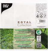 Papstar, 50 servetter "ROYAL Collection" 1/4-faldigt 48 Cm X 48 Cm Vit, #11577