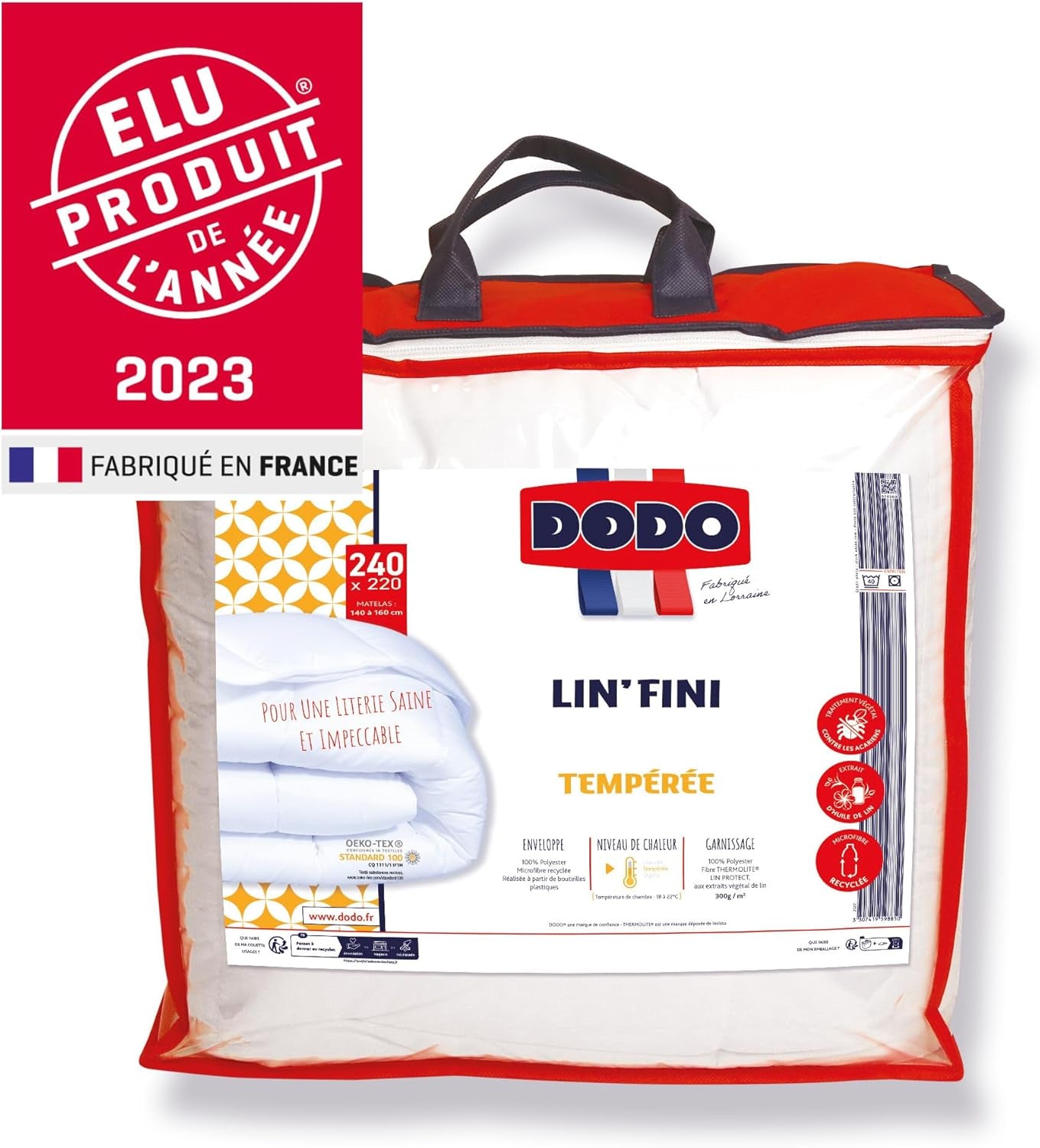 DODO | Elu Årets produkt 2023 L Täcke, 220 X 240 Cm, För dubbelsäng, Mycket mjuk, Återvunnen, Maskintvättbar i 40 °C Täcken och täcken Naty Shop