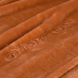 TOM TAILOR Wellsoft Filt, 150X200 Cm, 100% Polyester/ Wellsoft, broderad med logotyp, WELLSOFT BLANKET Orange (Warm Coral) Filtar och täcken Naty Shop