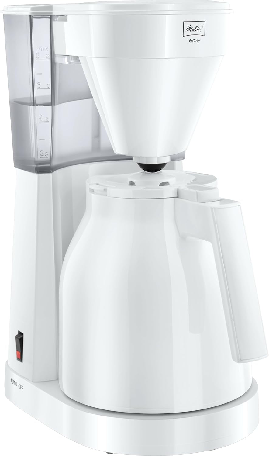 Melitta Easy – Espressomaskin med filter och glaskaraff, för upp till 10 koppar kaffe, svart