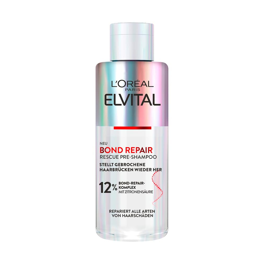 L'Oréal Paris Elvital Bond Repair Schampo, skonsam rengöring för hårreparation Dusch och bad L'Oréal 200 ml Pre-shampoo