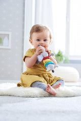 HABA 304771 - Skallra taxfigur, tyg babyleksak med skallermotor, leksak från 6 månader Leksaker Bebe Naty Shop
