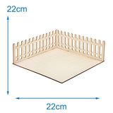 Baker Ross FN256 Mini Wooden Garden Dollhouse - 1 Pack Kids Dollhouse Kit Craft Kit