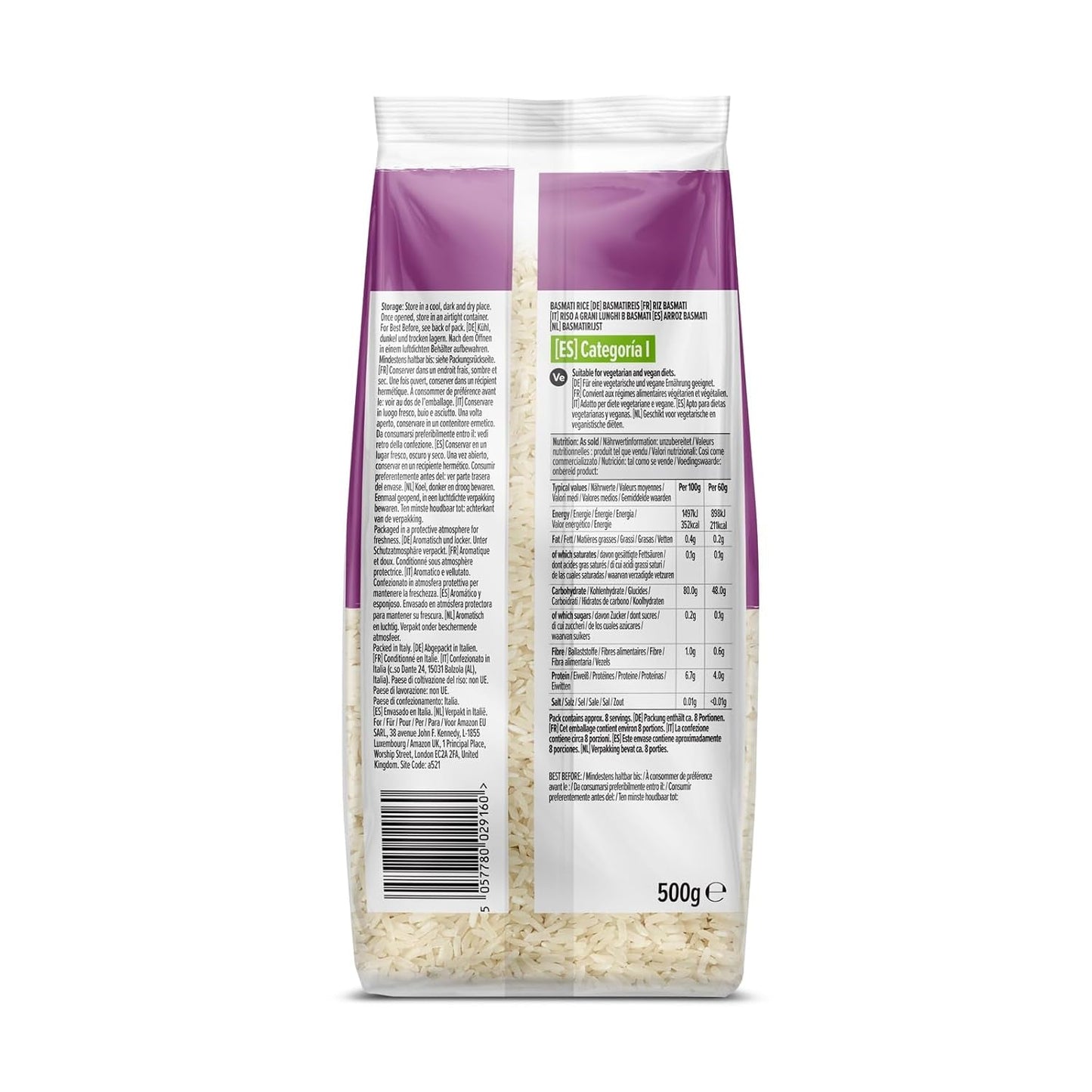 Basmatiris från Amazon, 500g
