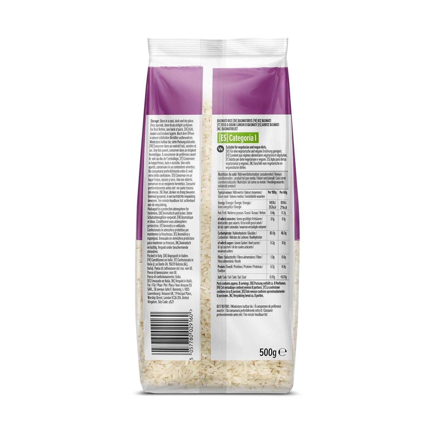 Basmatiris från Amazon, 500g