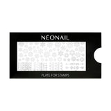 NÉONAIL Nagel Stempel Mit Schaber - Nägel Selber Machen - Nail Art Stämpel - Nageldesign Für Nagel Schablone - French Nails Stempel - Silikon Nagelstempel