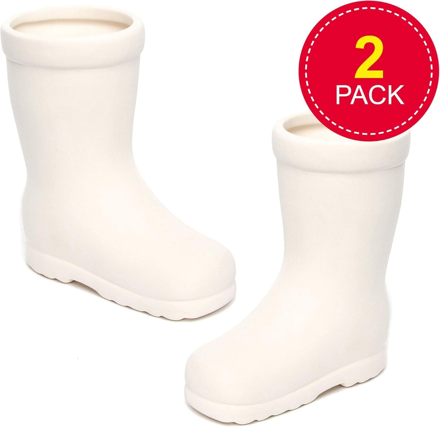Baker Ross 'Wellies' keramiska krukor för barn (2-pack)