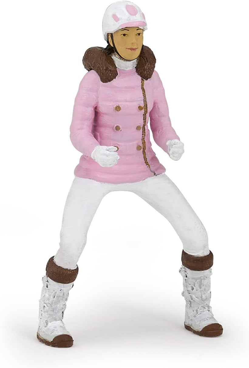 PAPO - Hästfigur - Rider Fashion Winter, passion för ridning, leksak för barn från 3 år. Actionfigurer Naty Shop Standardtitel