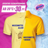 Vanish Oxi Action Powder Pink - 1,125 kg - klorfritt fläckborttagning och tvättförbättringspulver - för färgad tvätt Tvättmedel Naty Shop