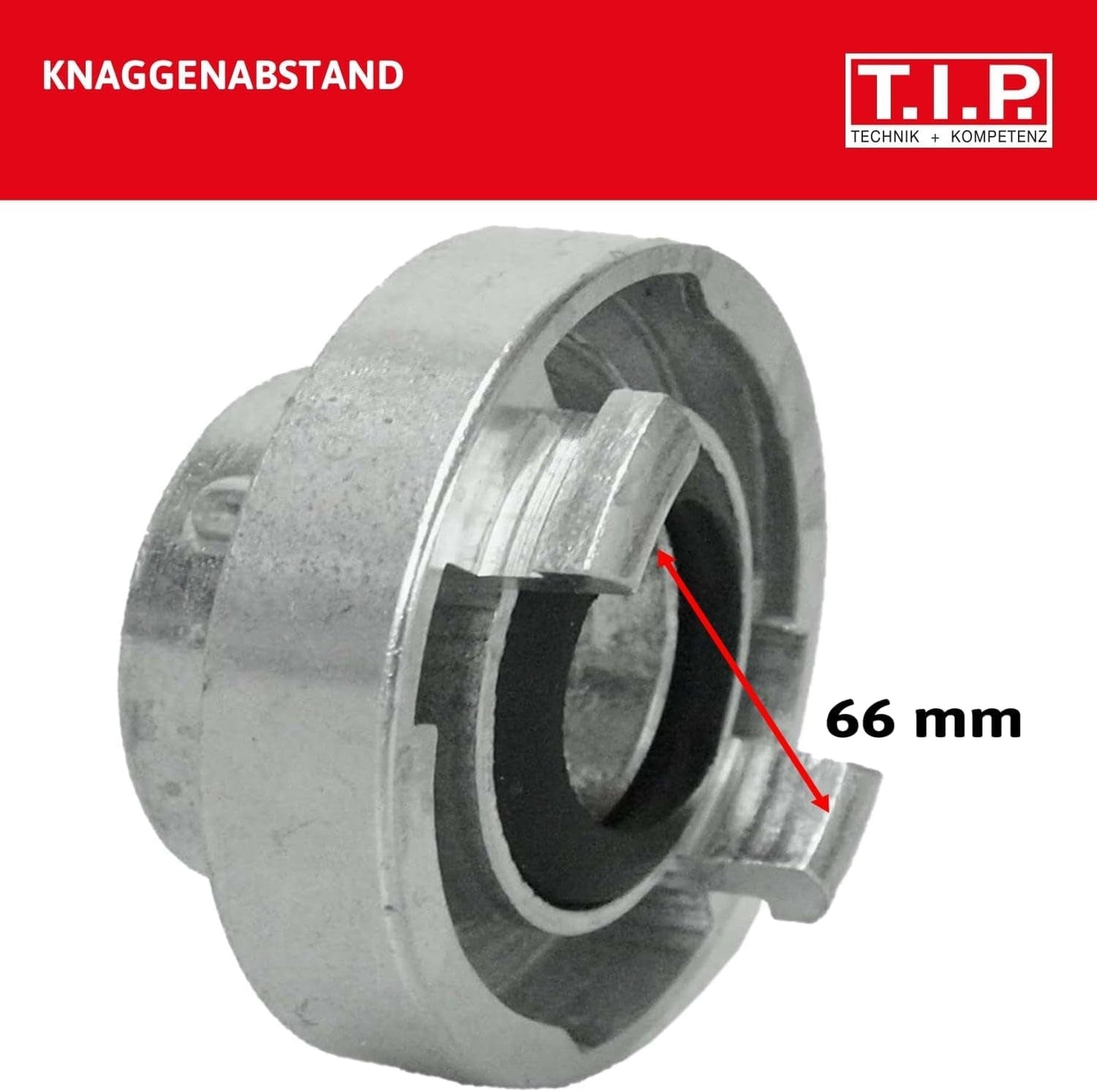 Storz TYPE C 52 koppling, 2" invändig gänga, för rör och kopplingar med nitril O-ring för sug- och tryckinsatser, tillverkad av aluminium, 31092