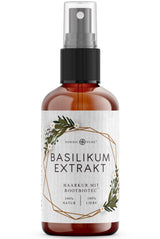 Hårbehandling med basilikaextrakt från Nordic Pure | För vård av tunt, torrt och skört hår | Kan förhindra håravfall 100ml Naty Shop hårvård Standardtitel