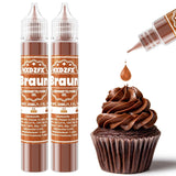 Gel matfärg - HXDZFX 2×30ml, sockerfri matfärg, högkoncentrerad, för dekoration av kakor, vit fondant, makroner, kakor, bakning, påskägg, slem (druvor lila)