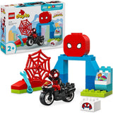 LEGO DUPLO Marvel Spins Motorcykeläventyr, Fantasy-lekset för TV-serien Spidey och hans supervänner, pedagogisk bygg- och ombyggnadsleksak för barn från 2 år och uppåt 10424 Byggset Besuche den LEGO-Store Standardtitel