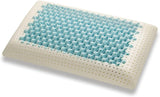 Marcapiuma - Ett par memory-nackstödskuddar - Miss & Mister - Ultra andningsbar del - 100 % bomullsöverdrag - Ortopediskt - Visco Kudde Memory Foam - MEDICINSKA PRODUKT - Tillverkad i Italien Naty Shop standardkuddar
