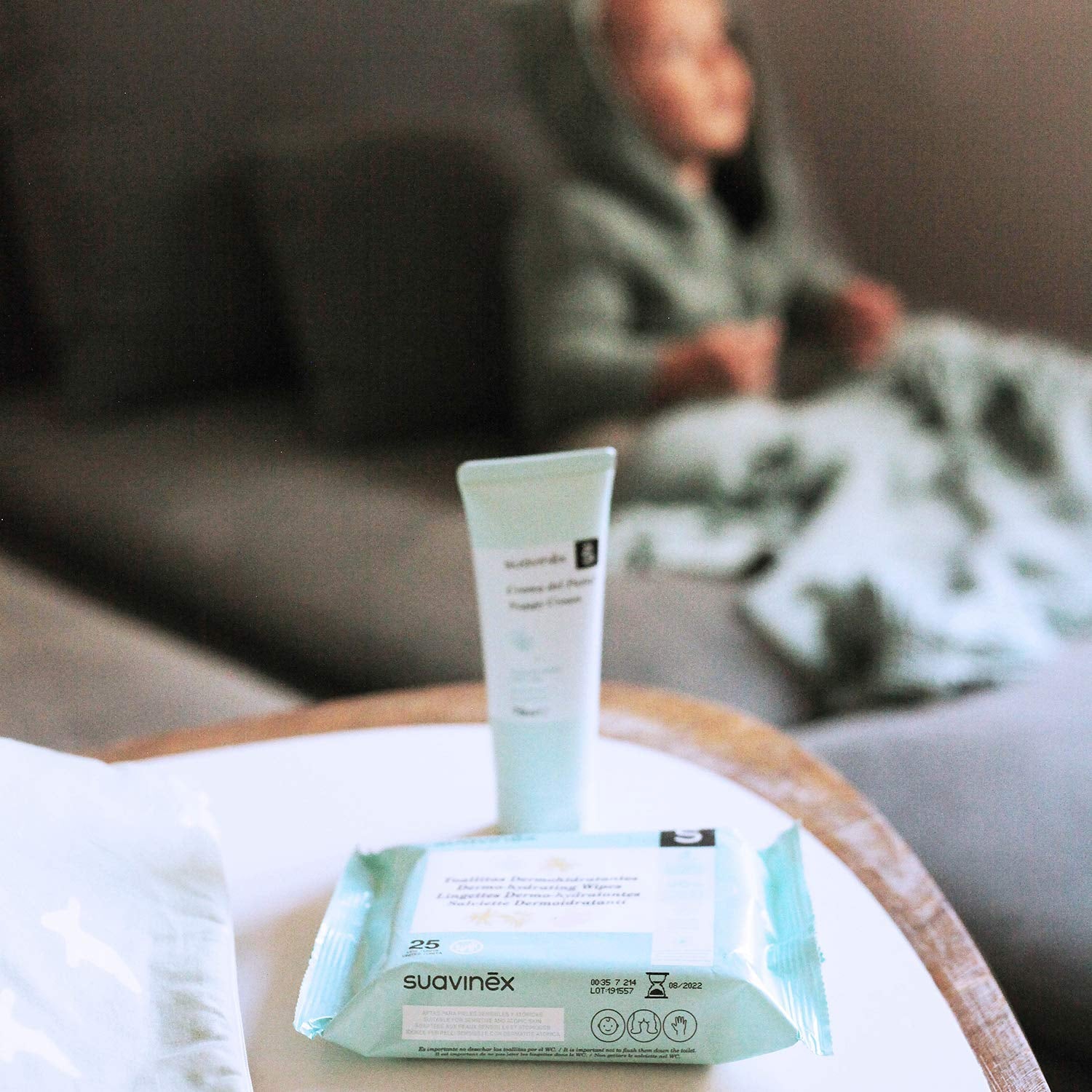 Suavinex våtservetter för baby 60 stycken Lämpliga för atopisk hud 96 % naturliga ingredienser