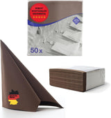 50 Aroba Airlaid servetter Textillook 19 FÄRGER 40X40 Cm 1/4-faldig högkvalitativ textillook Bröllopsservetter för jubileer Hotell Catering Helgdagar Jul Bröllop Rosa