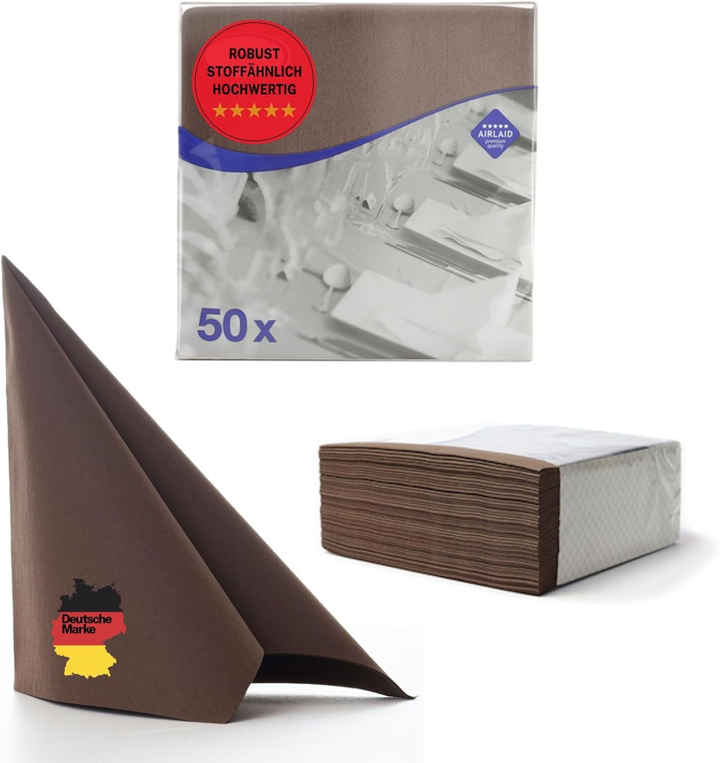 50 Aroba Airlaid servetter Textillook 19 FÄRGER 40X40 Cm 1/4-faldig högkvalitativ textillook Bröllopsservetter för jubileer Hotell Catering Helgdagar Jul Bröllop Rosa