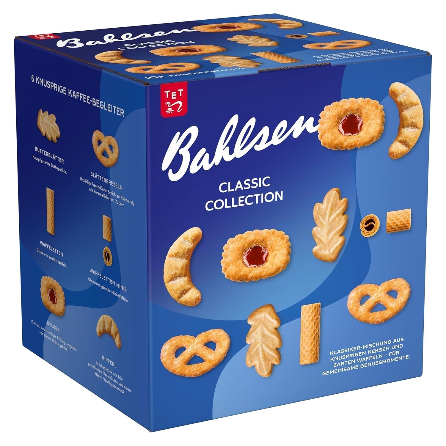 Bahlsen Caroline Collection - 1 förpackning - Kex- och rånblandning (10 x 161g/ 1610g)
