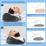IDEA Nackvärkskudde Ortopedisk kudde Tillverkad av Memory Foam Kudde Ergonomisk nackkudde för optimalt stöd Anti-snarkningskudde för sido, rygg och mage Sovcervikala ortopediska kuddar Naty Shop