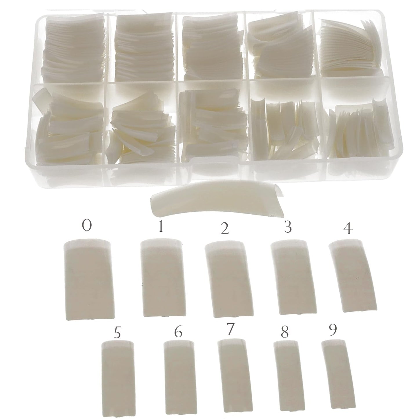 Sun Garden Nails Tipsbox 500 Tips Inkl. 3 tips limtips Nageltips lim - modellera naglar