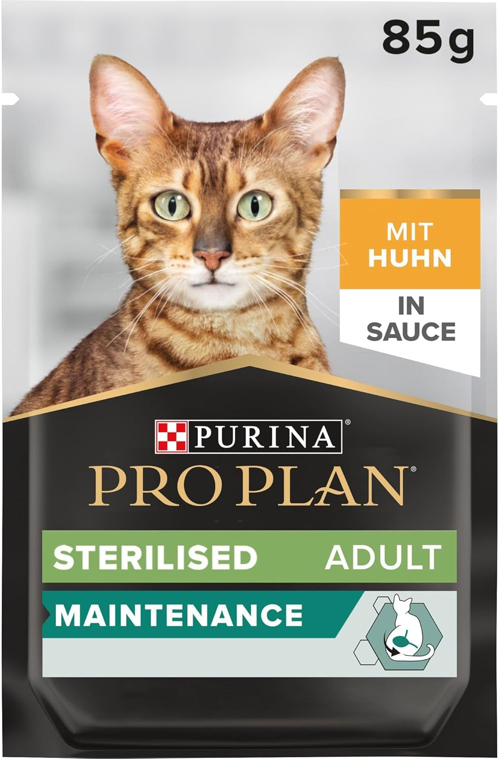 Pro Plan våtsteriliserat foder för vuxna katter med kycklingar, förpackning om 26 (26 x 85g)