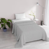 Sommartäcke Satin Stripes, polyester, kräm, 260X250 Cm Täcken och täcken Naty Shop Ljusgrå 170X250 Cm