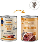 Sanabelle Gourmet våtmat i gryta med gås och kyckling | 6 x 380g | 2,28 kg